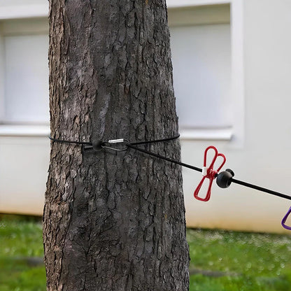 Пренослива жица за облека со штипки